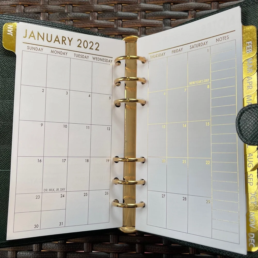 2026⚜️FITS Louis Vuitton 6 RING Agenda: PM MM GM Calendar + PEN & PAPER